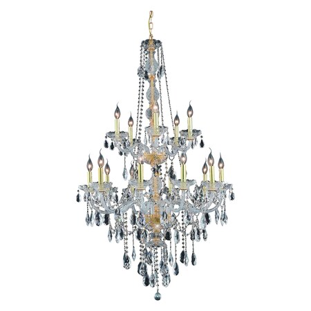 Elegant Lighting Swarovski Elements Clear Crystal Verona 15-Light 7915G33G/SS